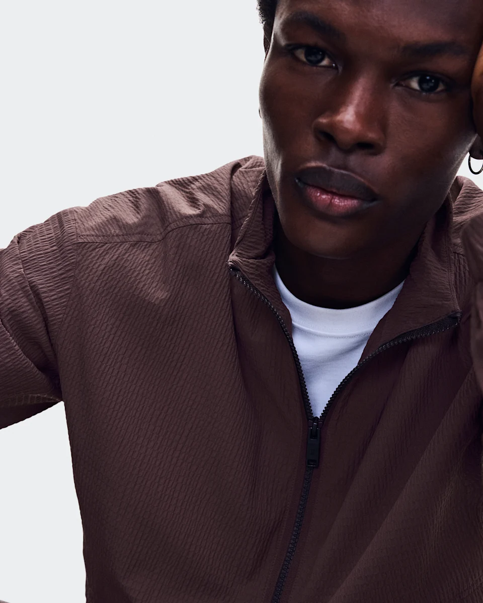 On Courtside 1/2 Zip Eaze Mulberry Masculino