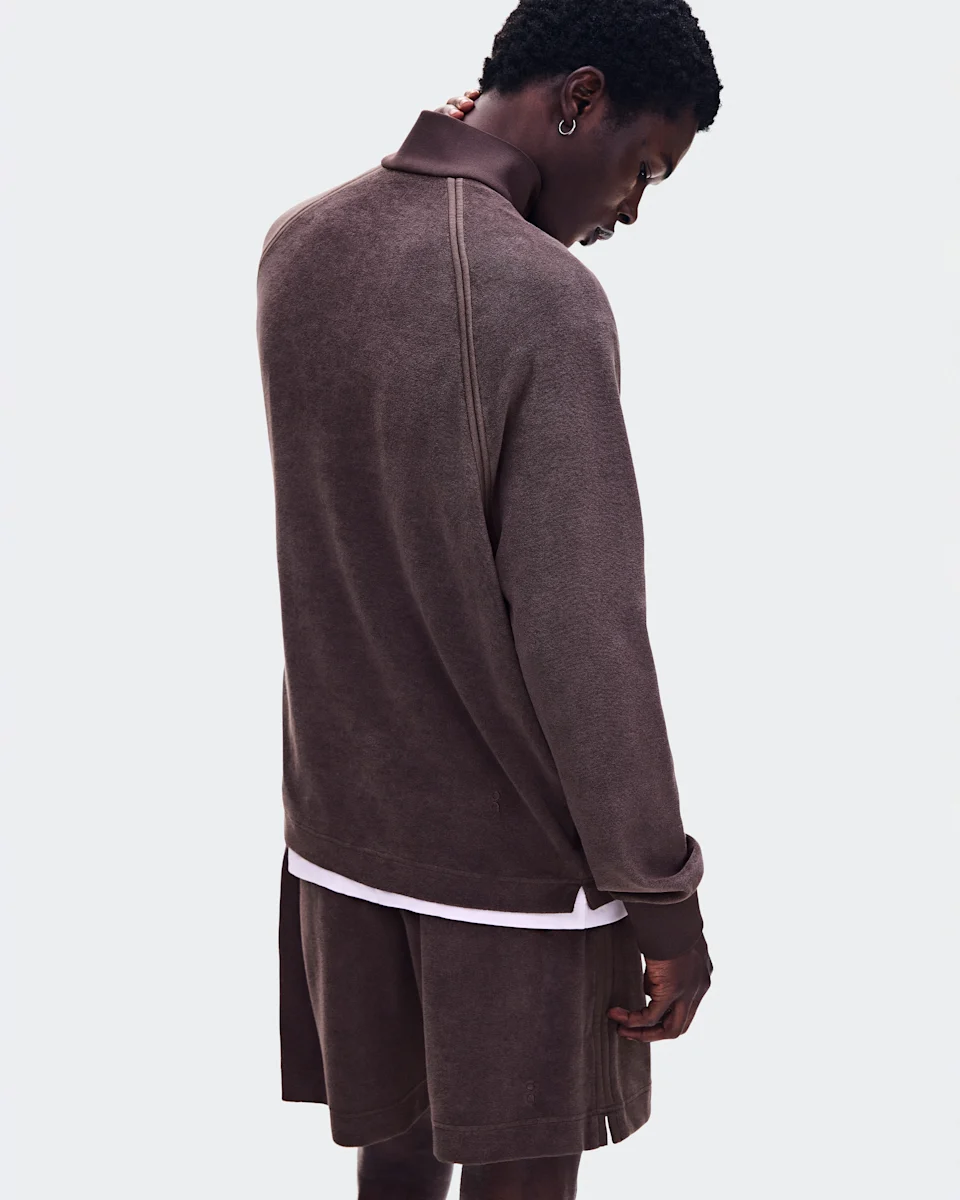 On Courtside Pullover Terry Mulberry Masculino
