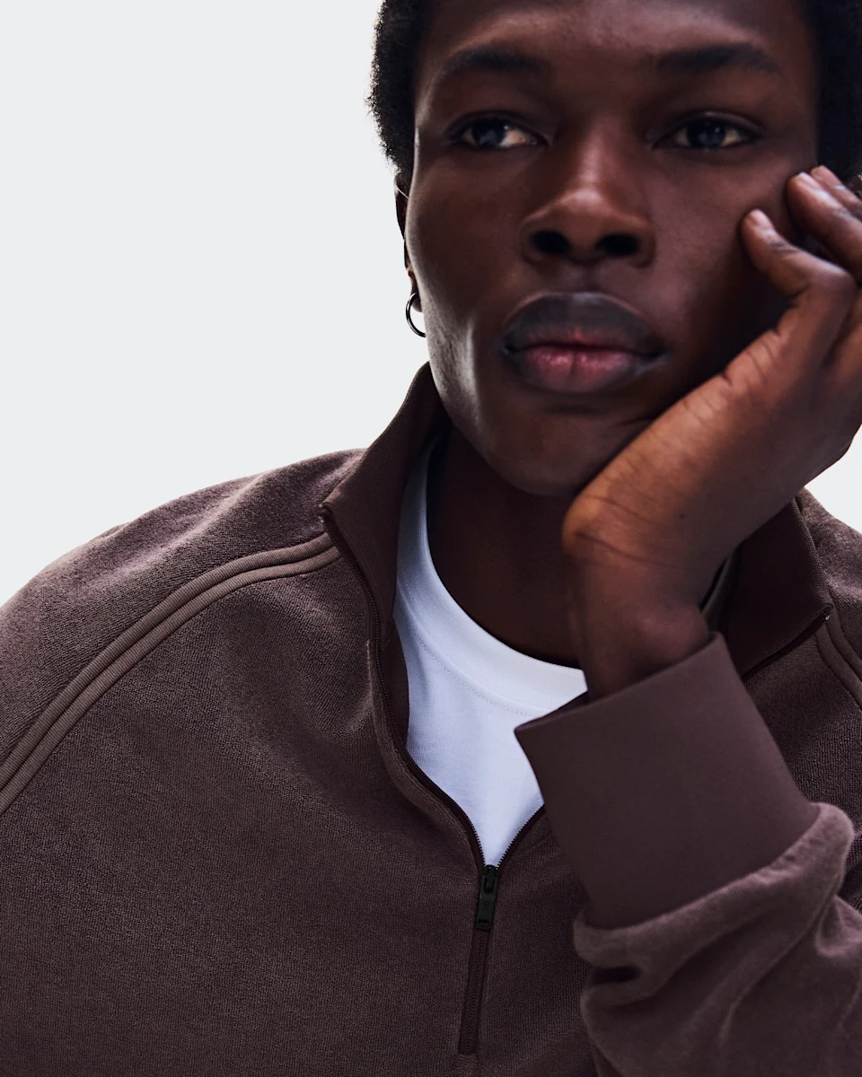 On Courtside Pullover Terry Mulberry Masculino