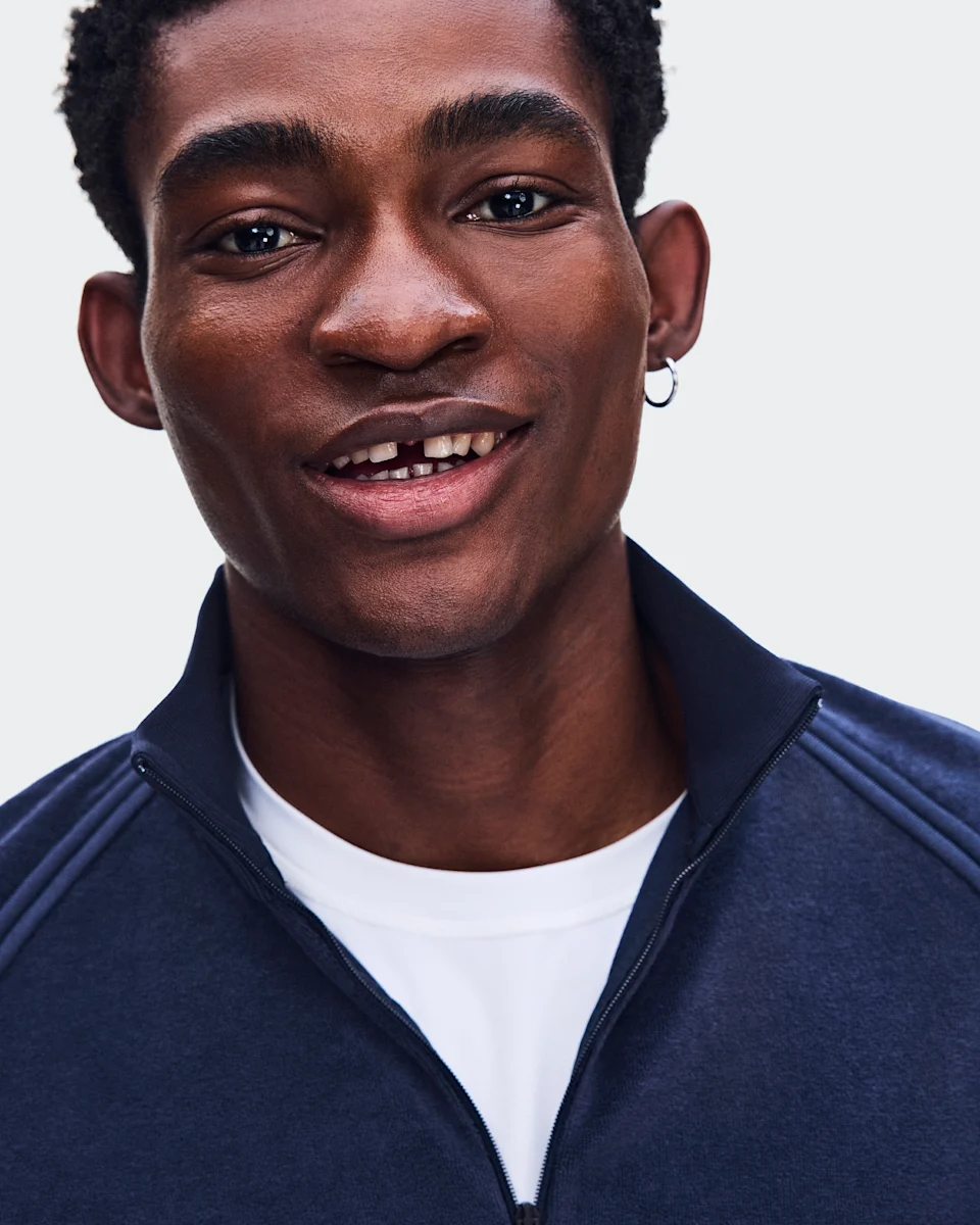 On Courtside Pullover Terry Inkwell Masculino