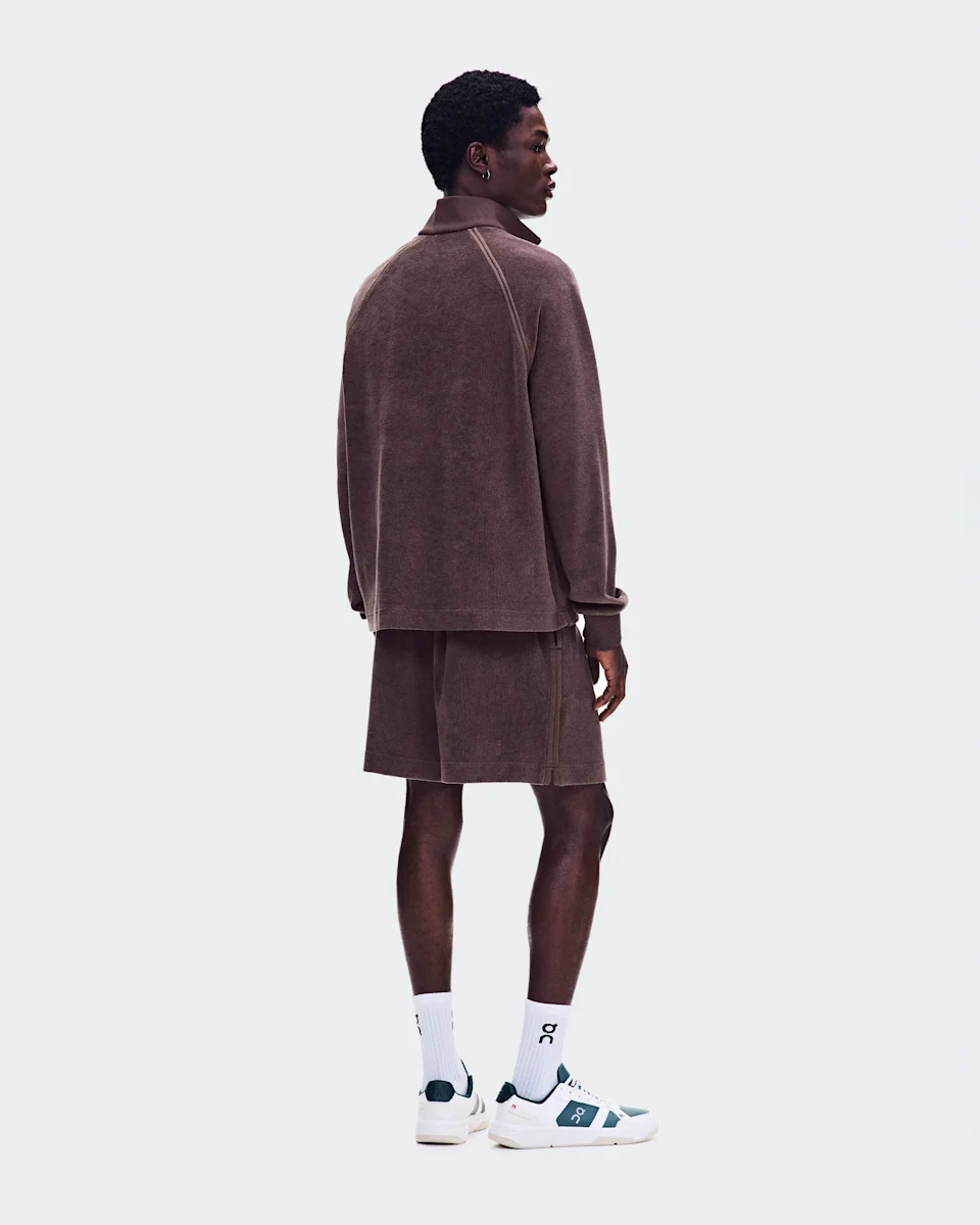 On Courtside Shorts Terry Mulberry Masculino