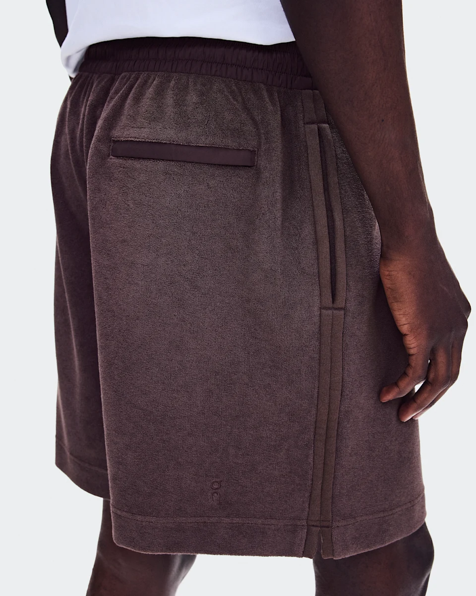 On Courtside Shorts Terry Mulberry Masculino
