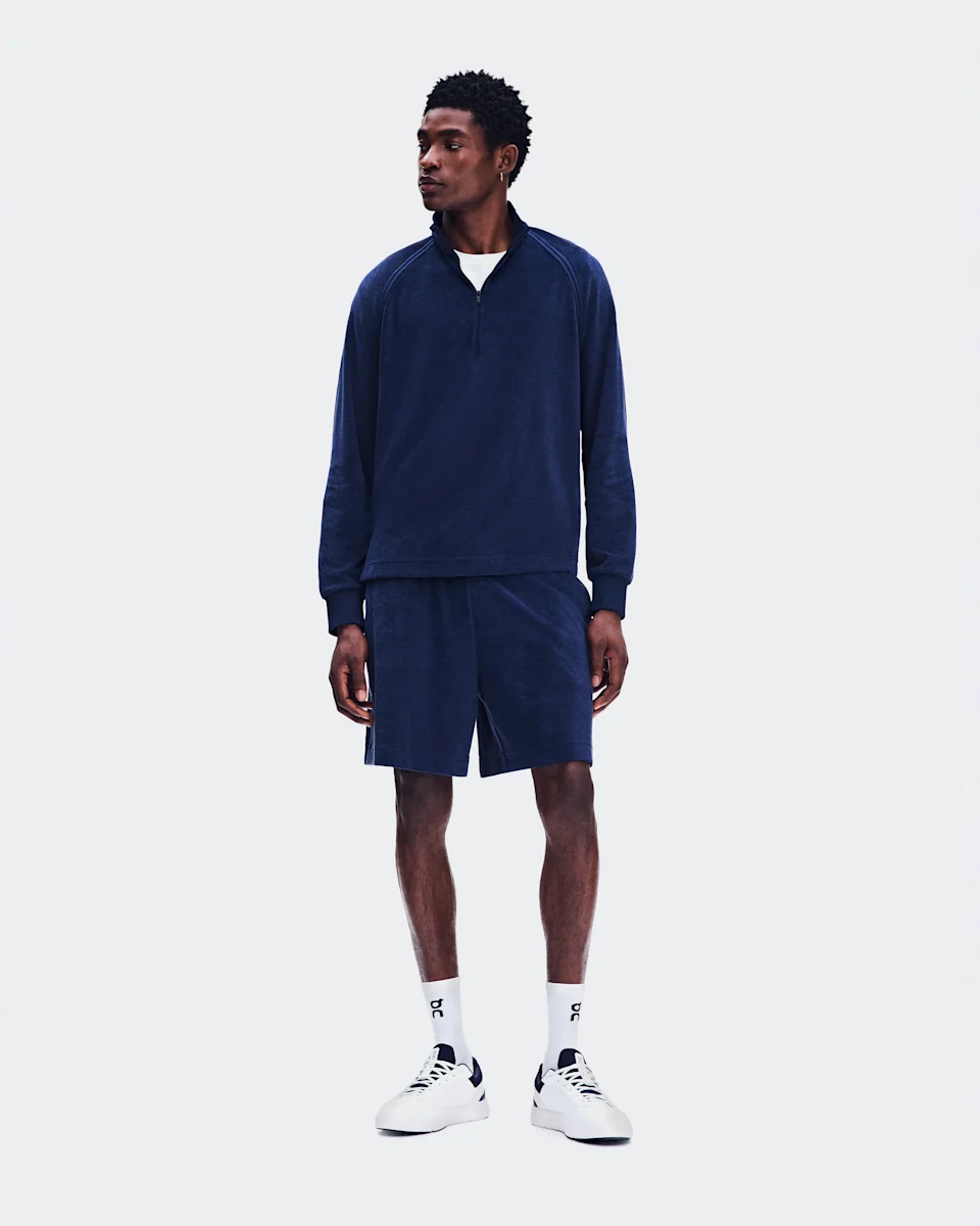 On Courtside Shorts Terry Inkwell Masculino – Estilo tenista, uso diário