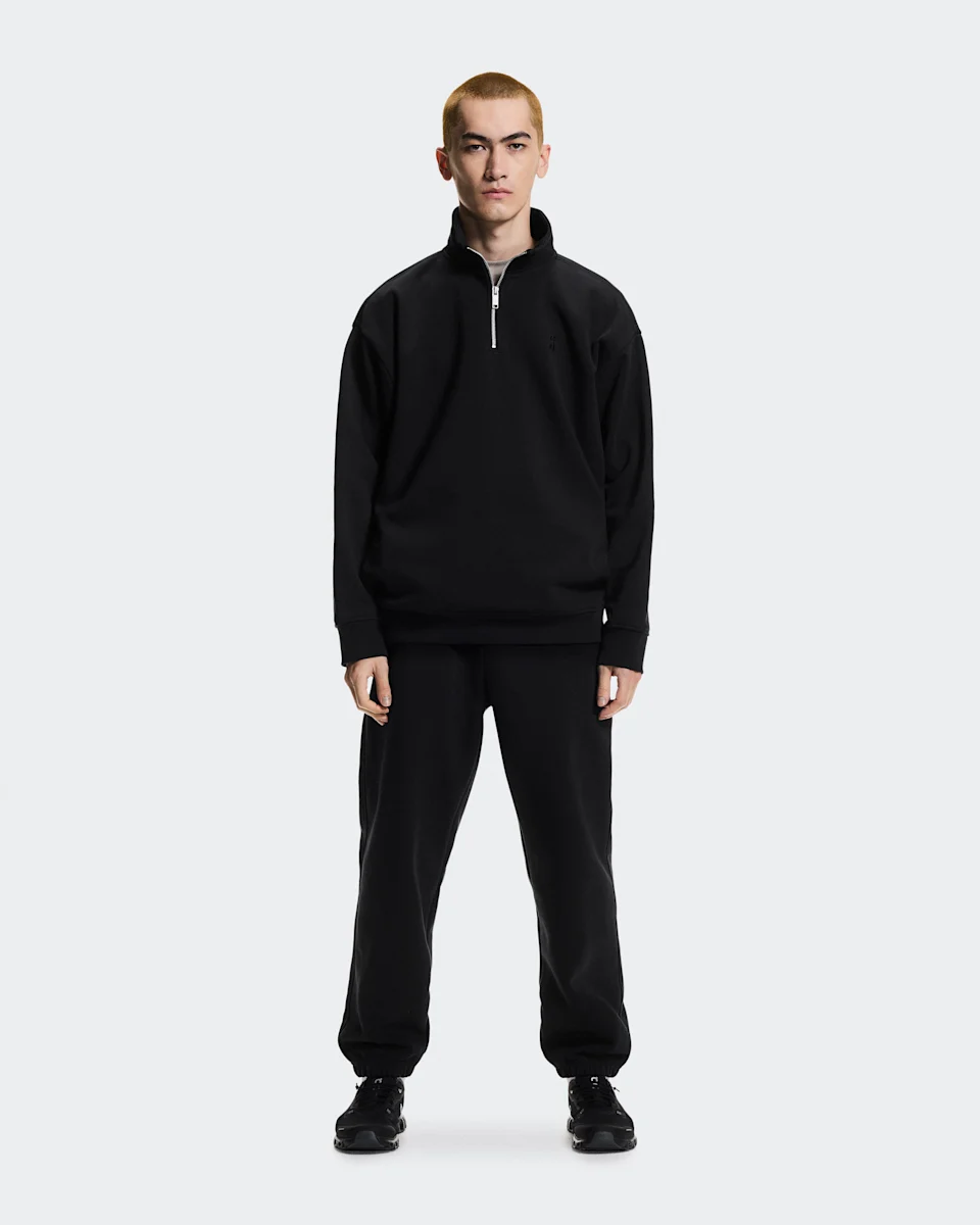 On Club Collective 1/4 Zip Black Masculino