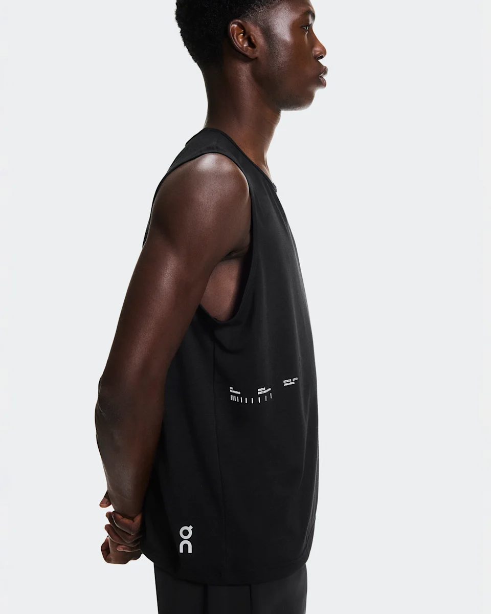 On On Run Tank Black Masculino