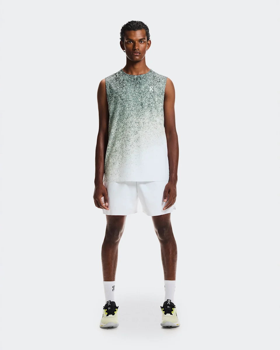On 5" Court Shorts Fade Mineral & White Masculino