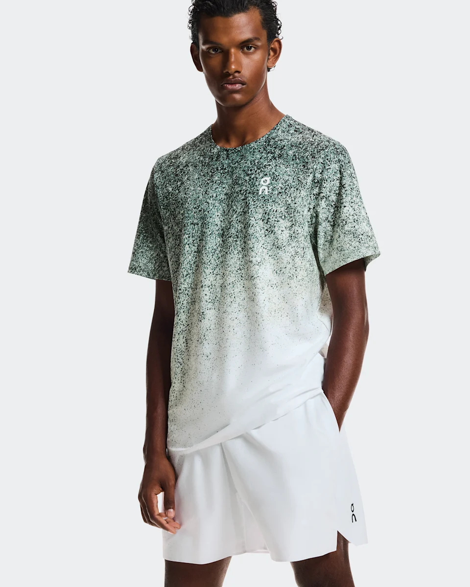 On 5" Court Shorts Fade Mineral & White Masculino