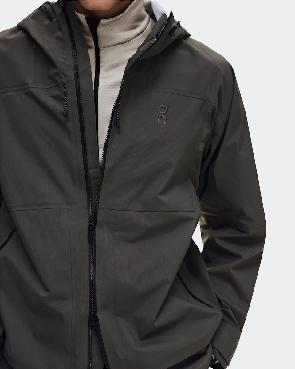 On Ascent Jacket Espresso Masculino