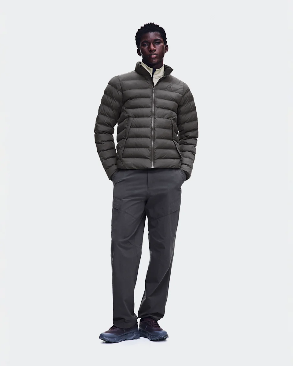 On Ascent Puffer Jacket Espresso Masculino
