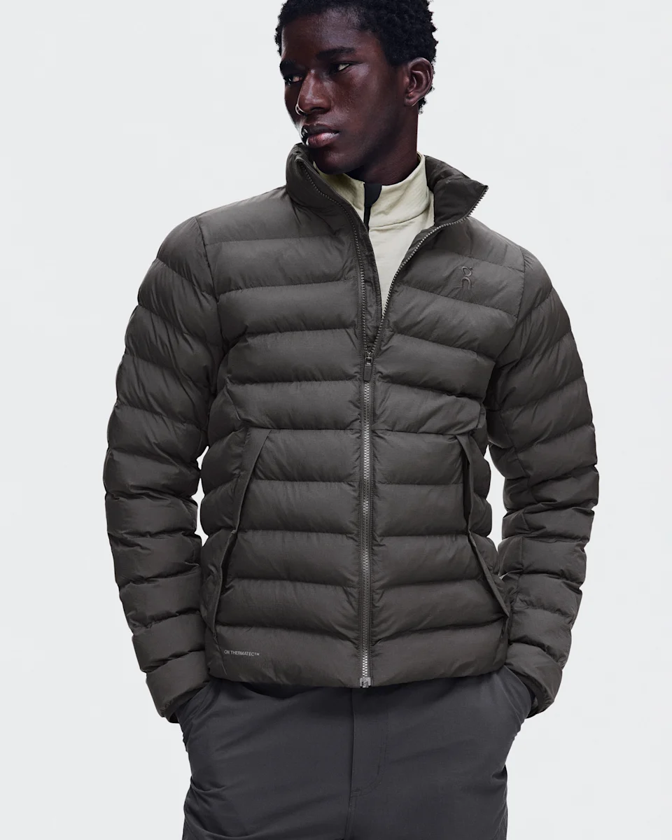 On Ascent Puffer Jacket Espresso Masculino