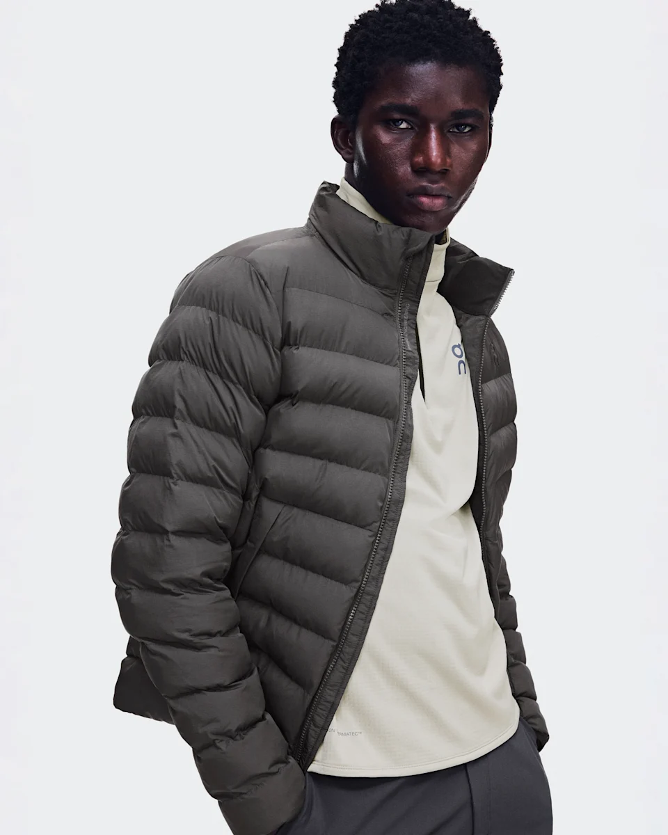 On Ascent Puffer Jacket Espresso Masculino