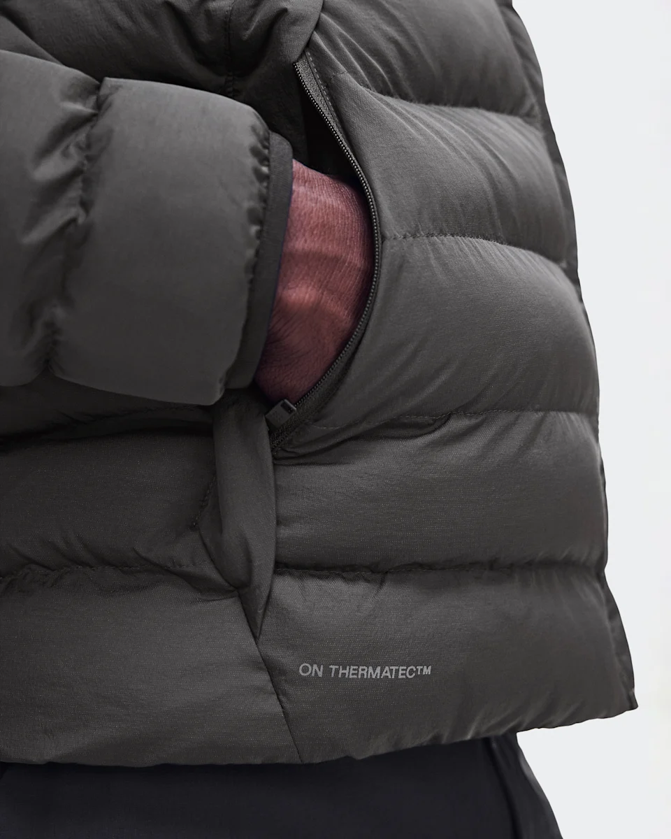 On Ascent Puffer Jacket Espresso Masculino