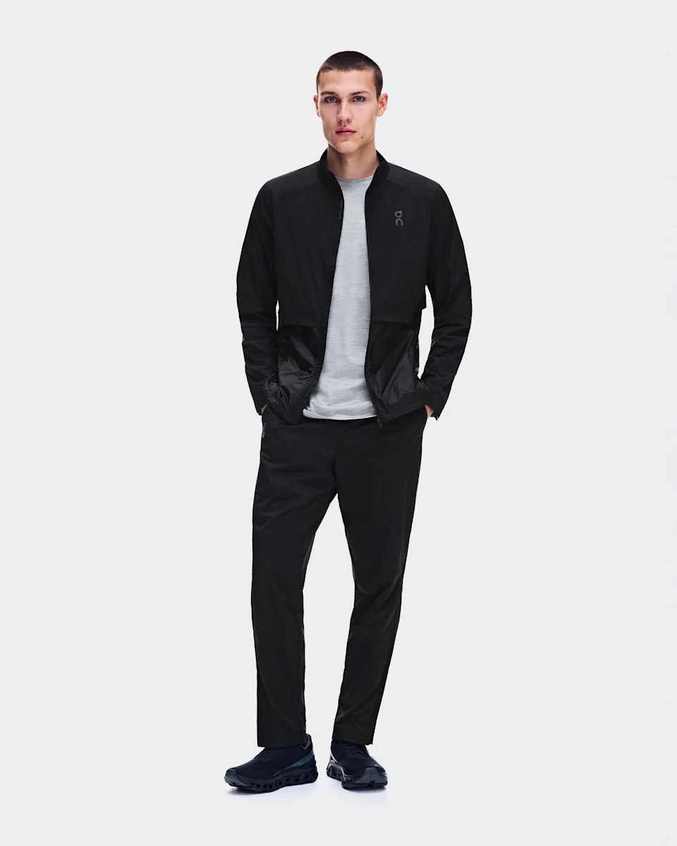 On Weather Jacket Black Masculino – Corrida de alta performance em clima frio, treinos