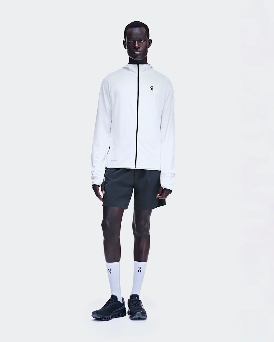 On Climate Zip Hoodie White Masculino
