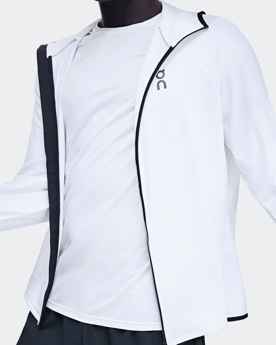 On Climate Zip Hoodie White Masculino