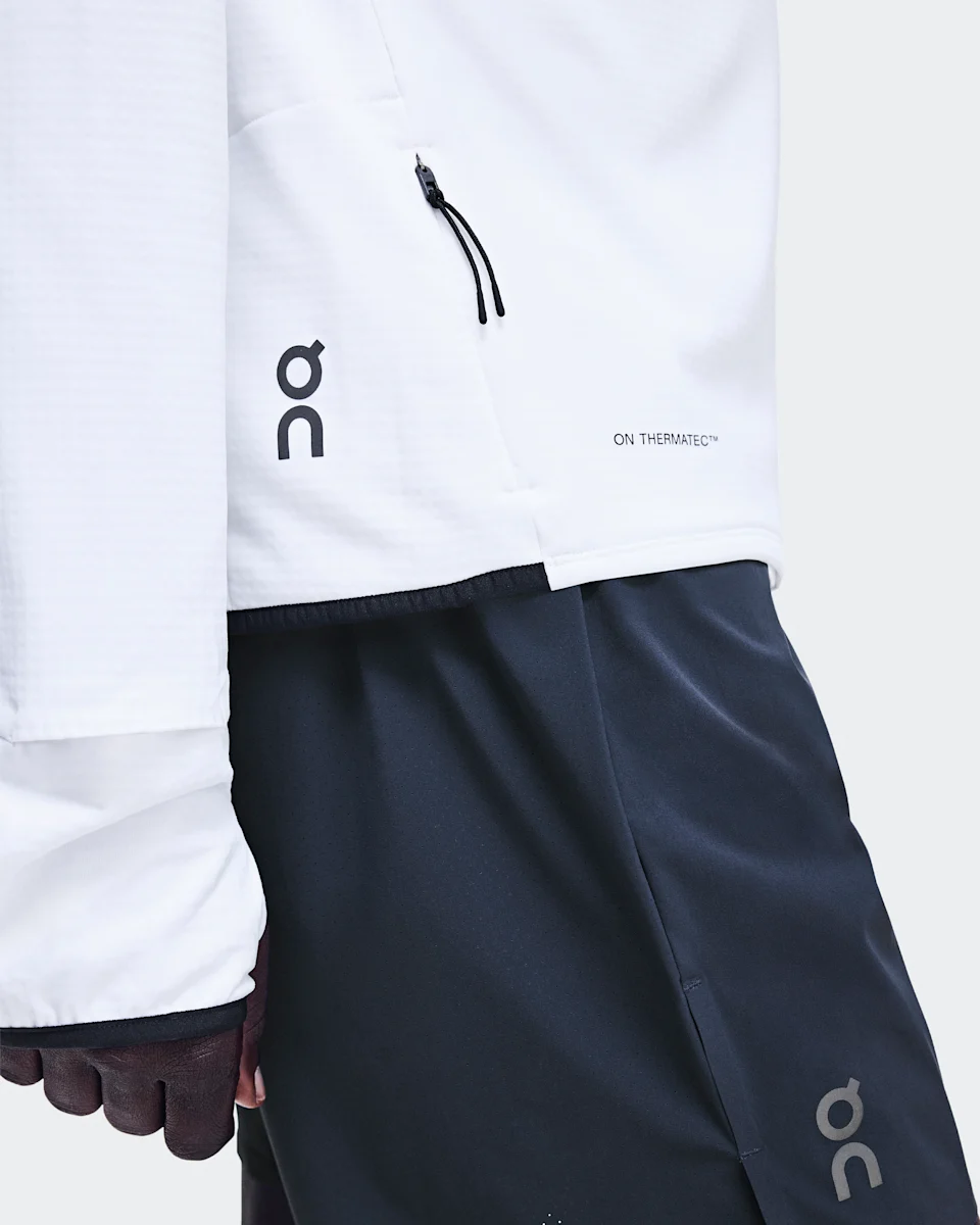 On Climate Zip Hoodie White Masculino