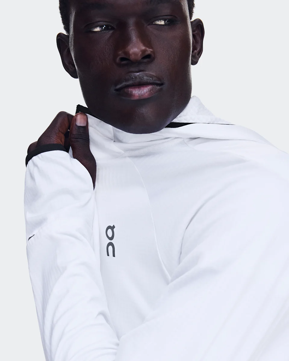 On Climate Zip Hoodie White Masculino