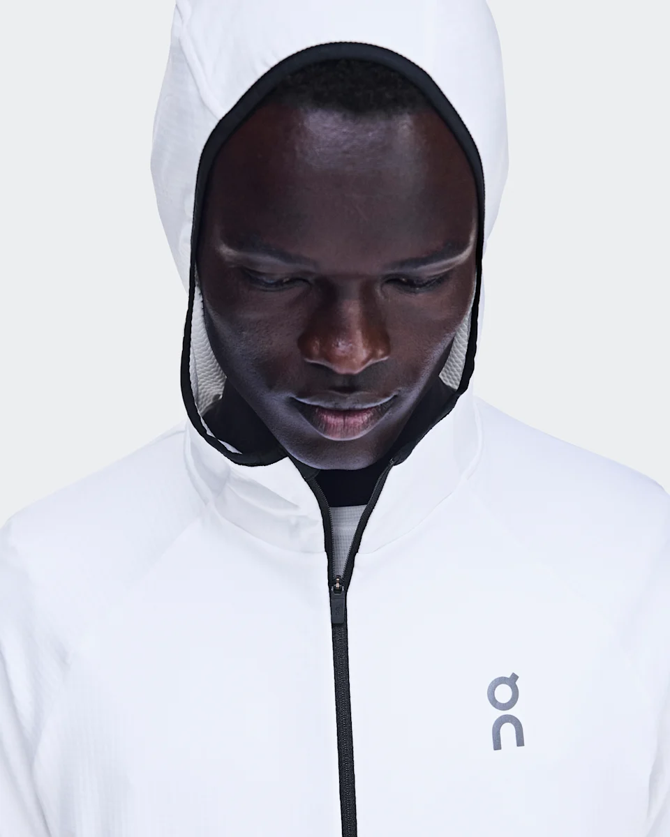 On Climate Zip Hoodie White Masculino