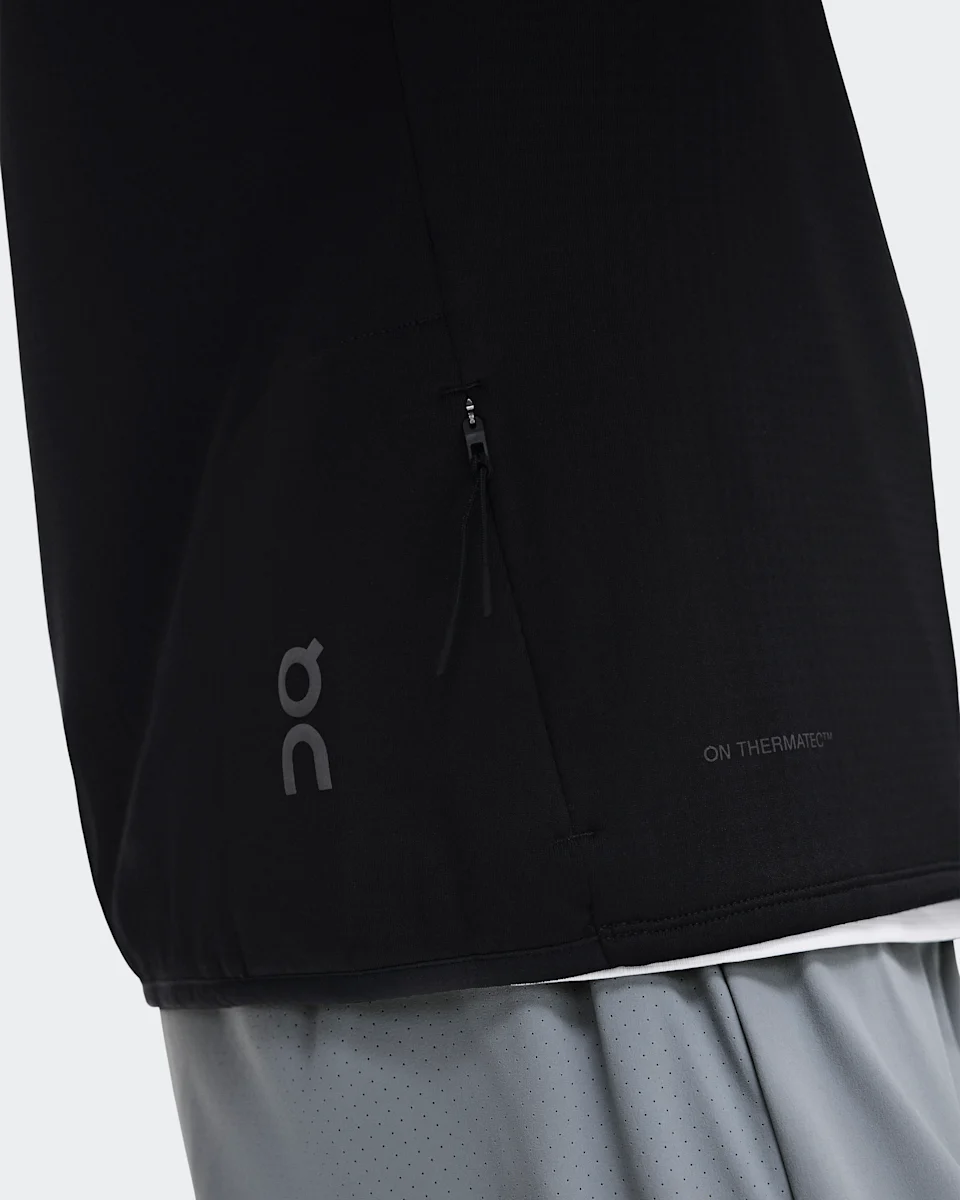 On Climate Zip Hoodie Black Masculino