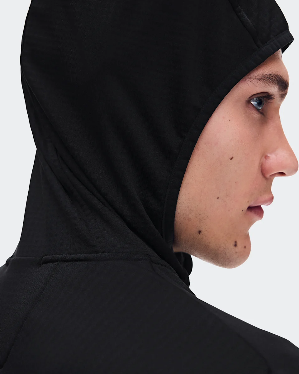 On Climate Zip Hoodie Black Masculino