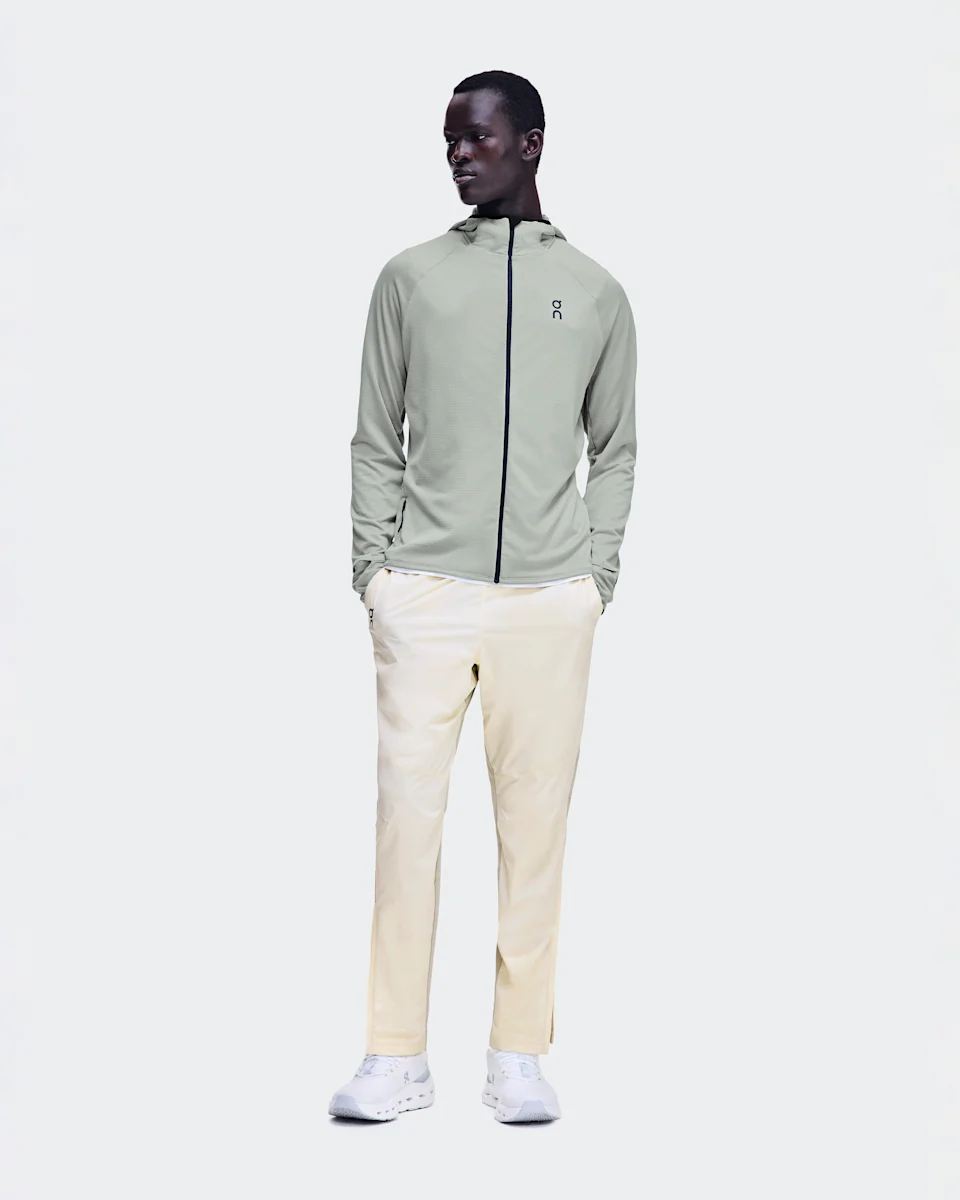 On Climate Zip Hoodie Brume Masculino
