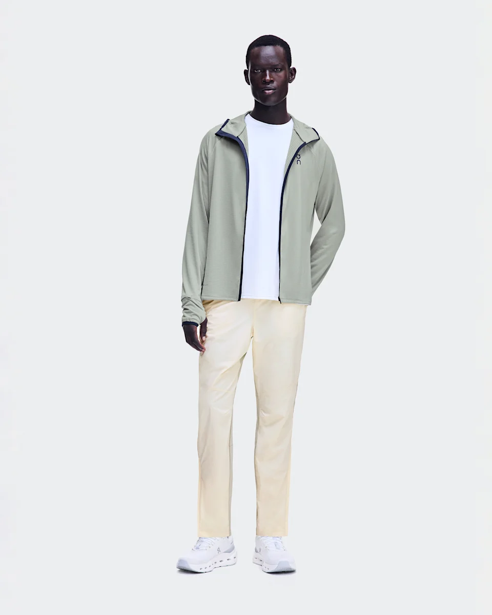 On Climate Zip Hoodie Brume Masculino