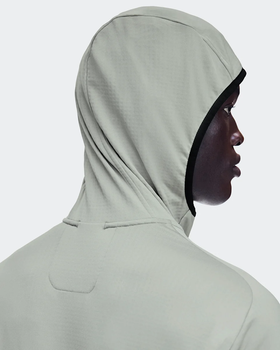 On Climate Zip Hoodie Brume Masculino
