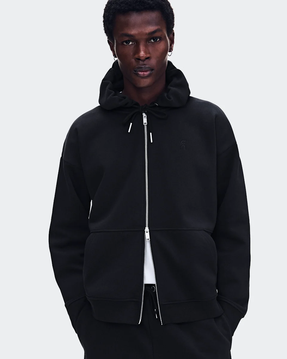 On Club Collective Full Zip Hoodie Black Masculino