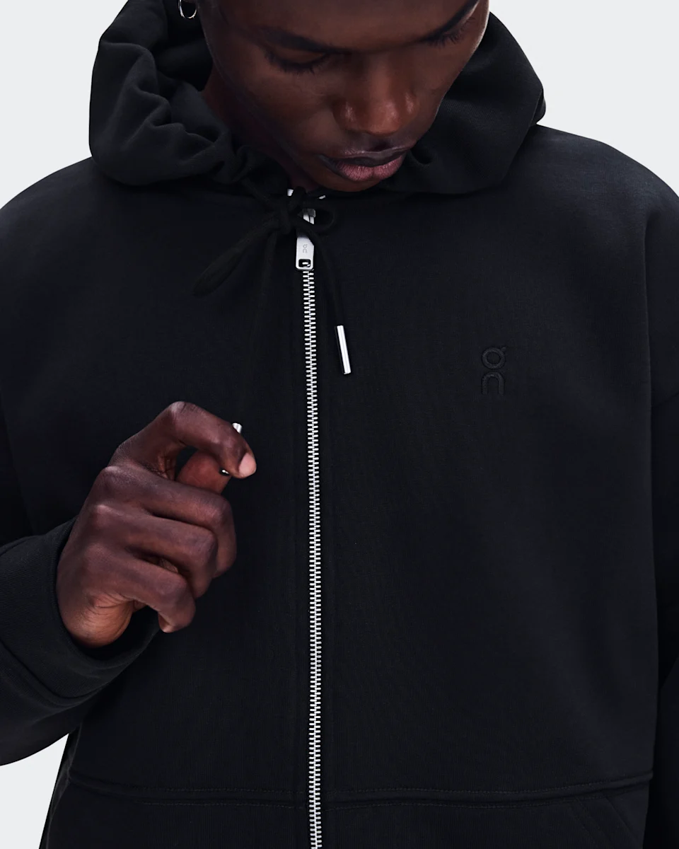 On Club Collective Full Zip Hoodie Black Masculino