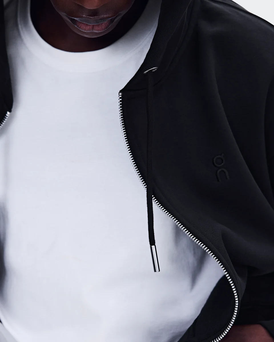 On Club Collective Full Zip Hoodie Black Masculino