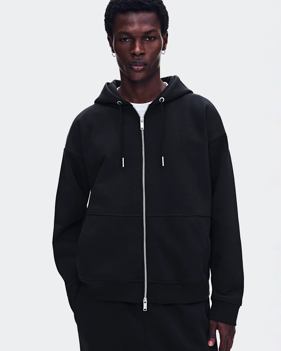 On Club Collective Full Zip Hoodie Black Masculino