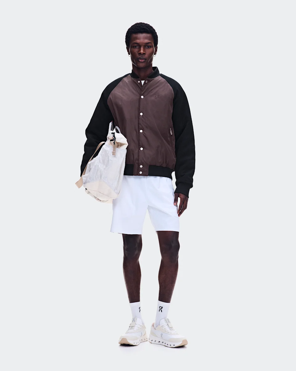 On Courtside Bomber Mulberry & Black Masculino