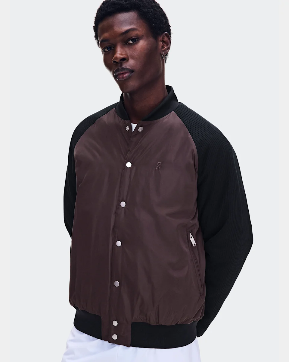 On Courtside Bomber Mulberry & Black Masculino
