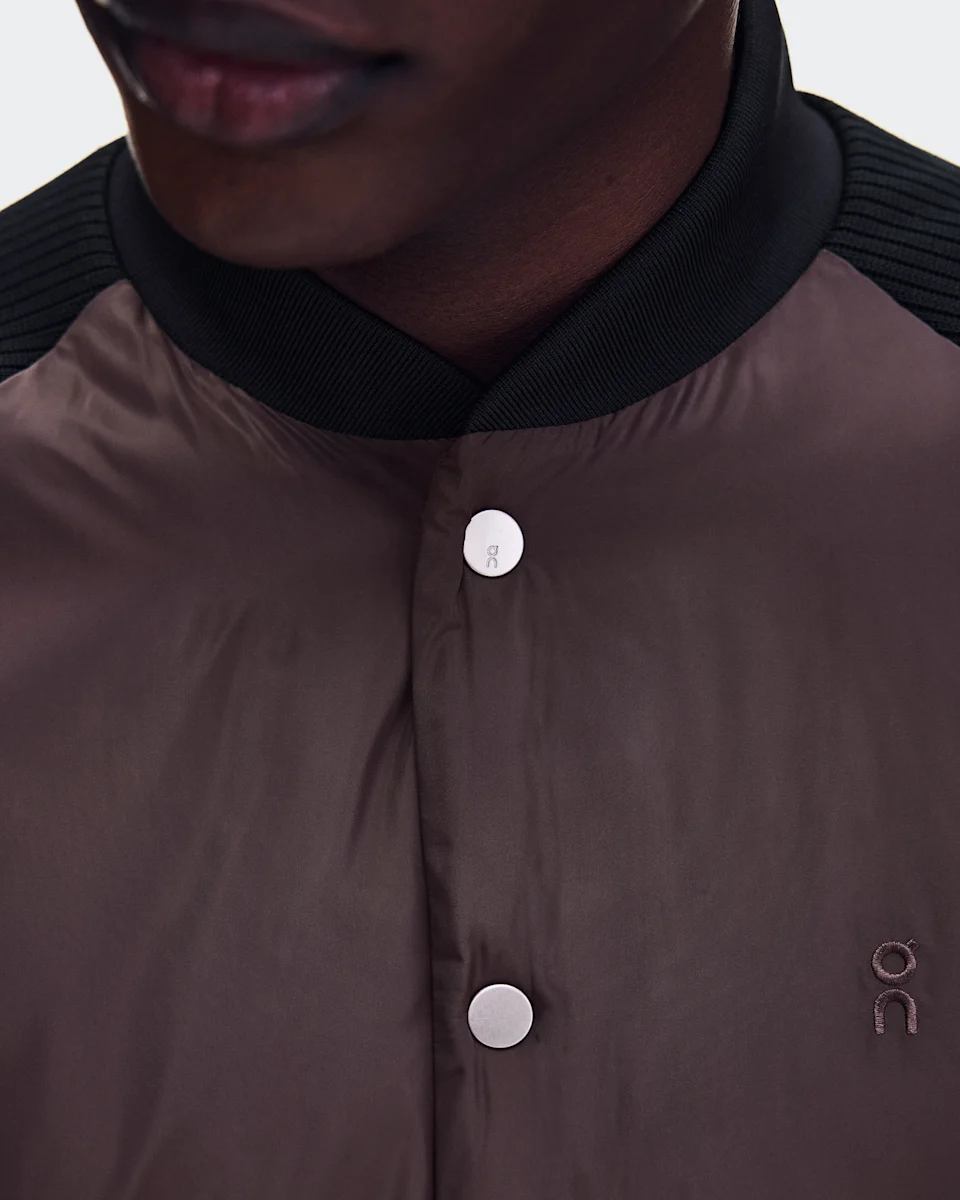 On Courtside Bomber Mulberry & Black Masculino
