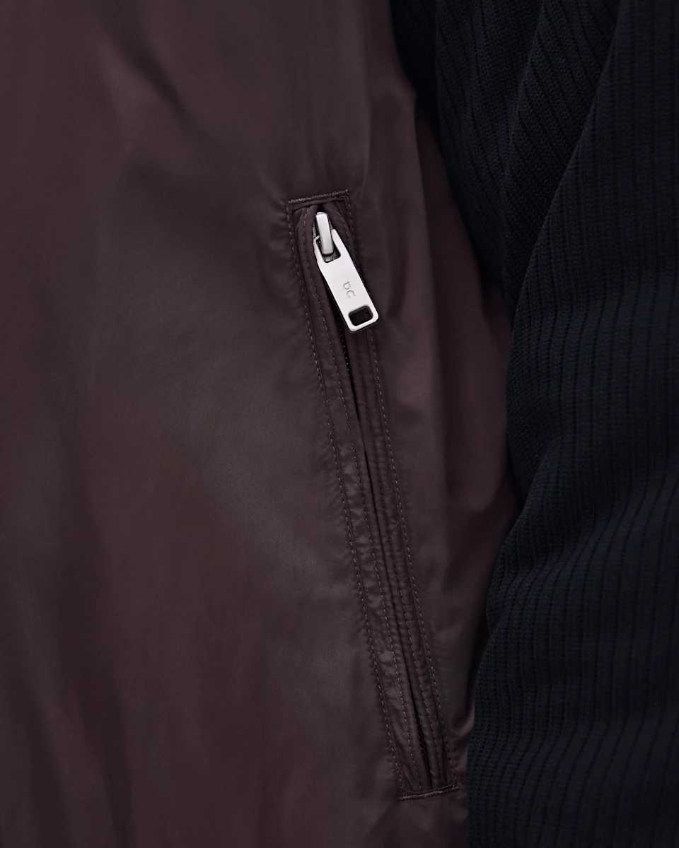 On Courtside Bomber Mulberry & Black Masculino