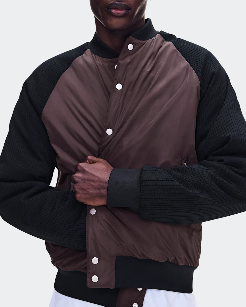 On Courtside Bomber Mulberry & Black Masculino