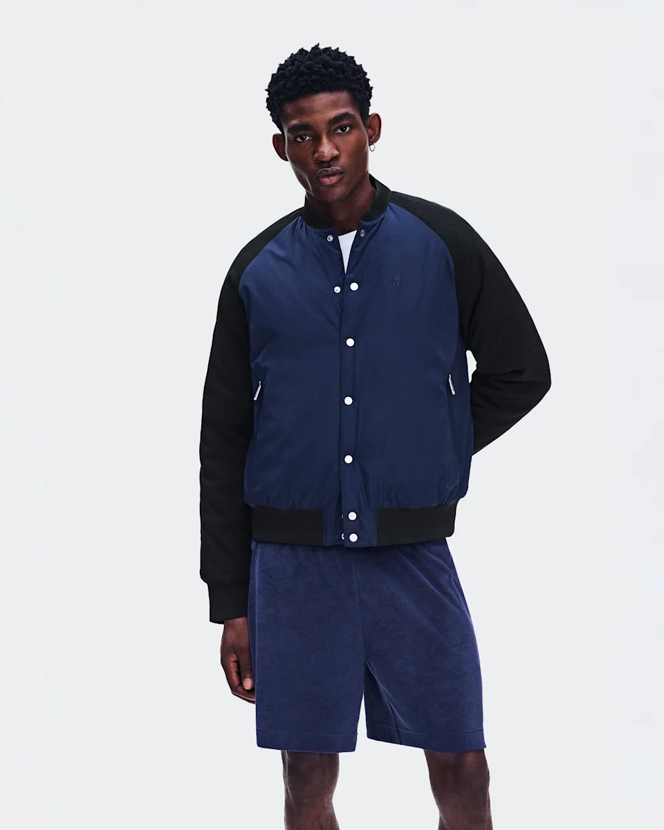 On Courtside Bomber Inkwell & Black Masculino