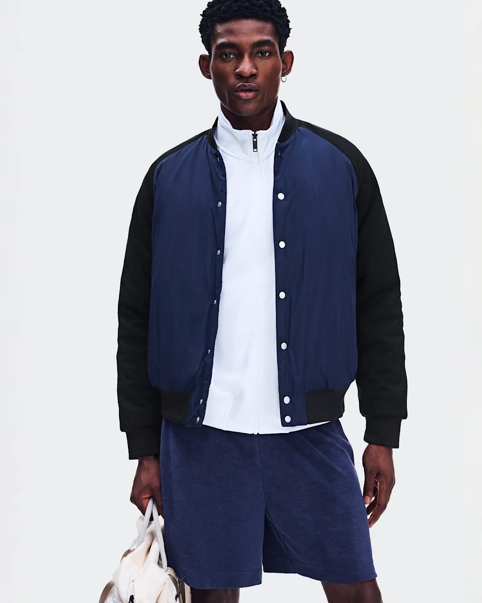On Courtside Bomber Inkwell & Black Masculino