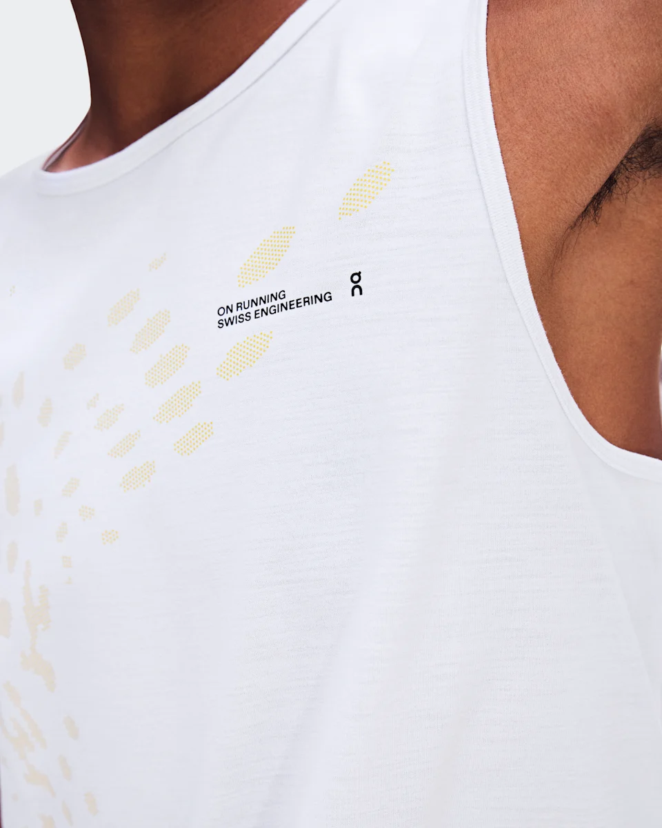 On On Run Tank White Masculino