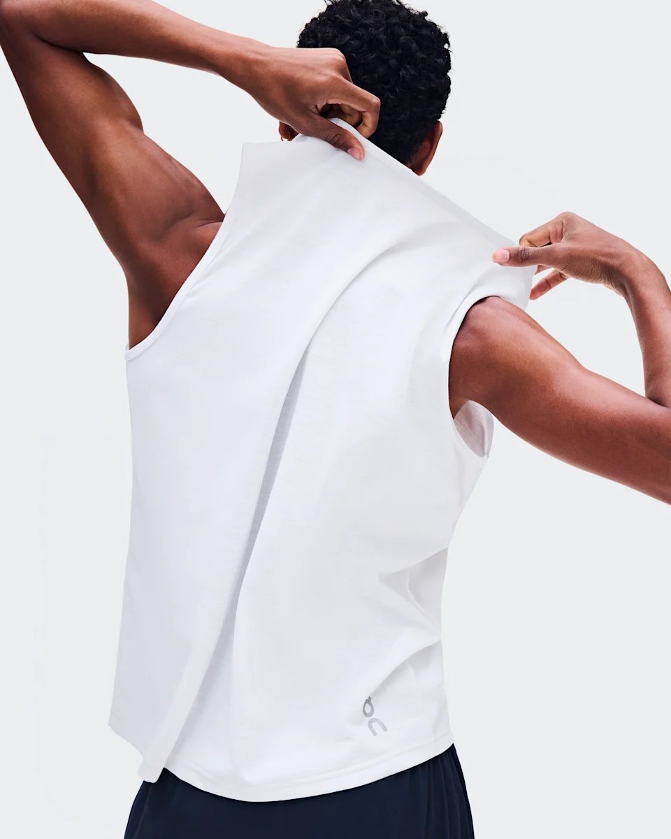 On On Run Tank White Masculino