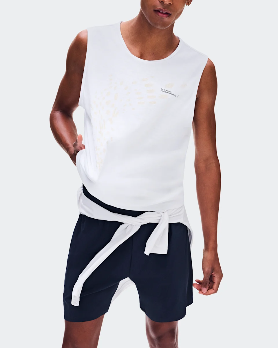 On On Run Tank White Masculino