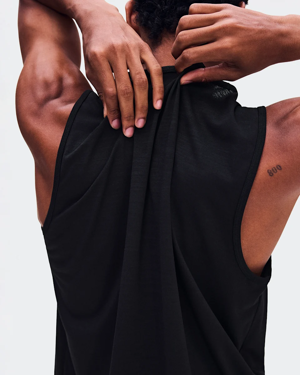 On On Run Tank Black Masculino