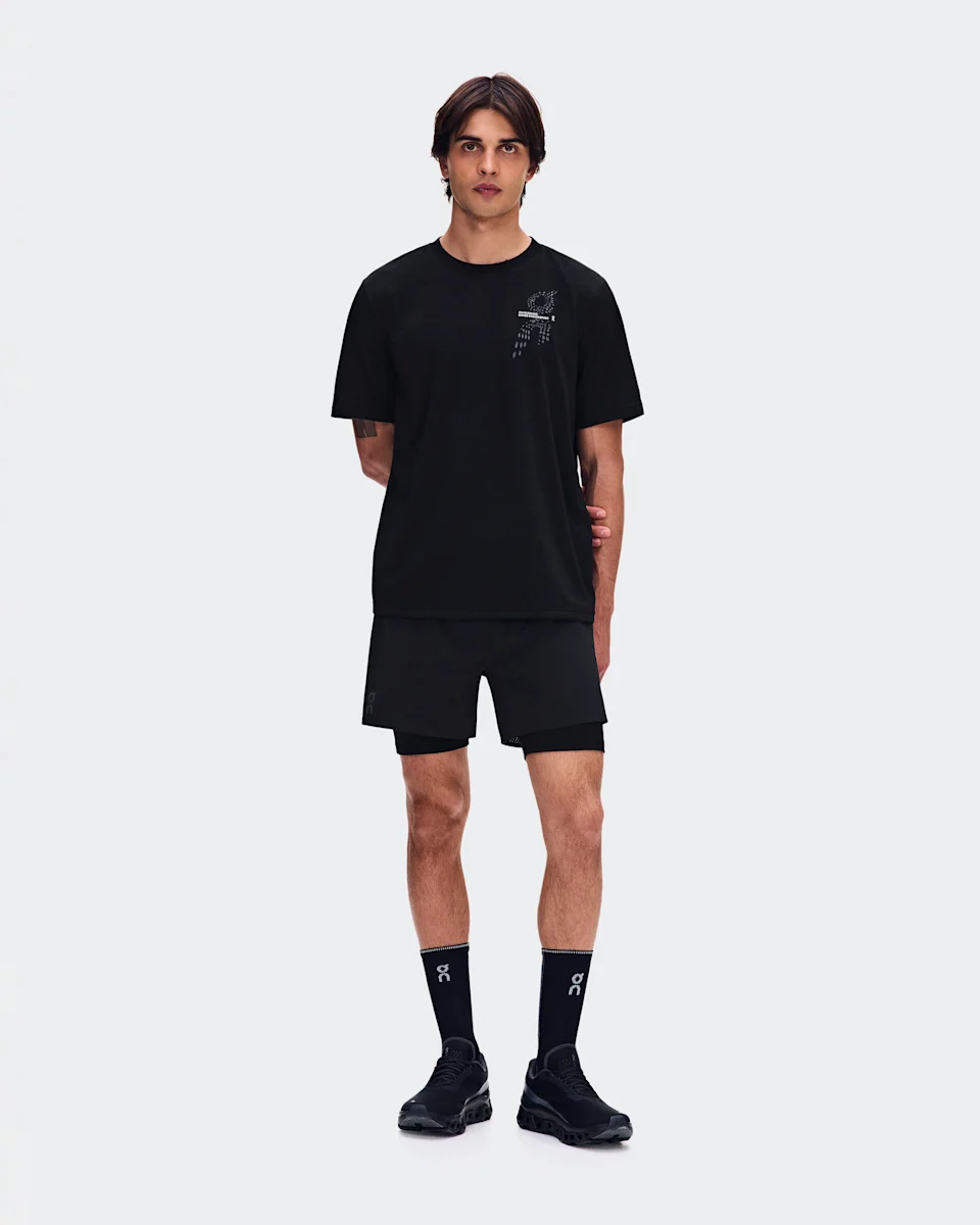 On On Run-T Black Masculino