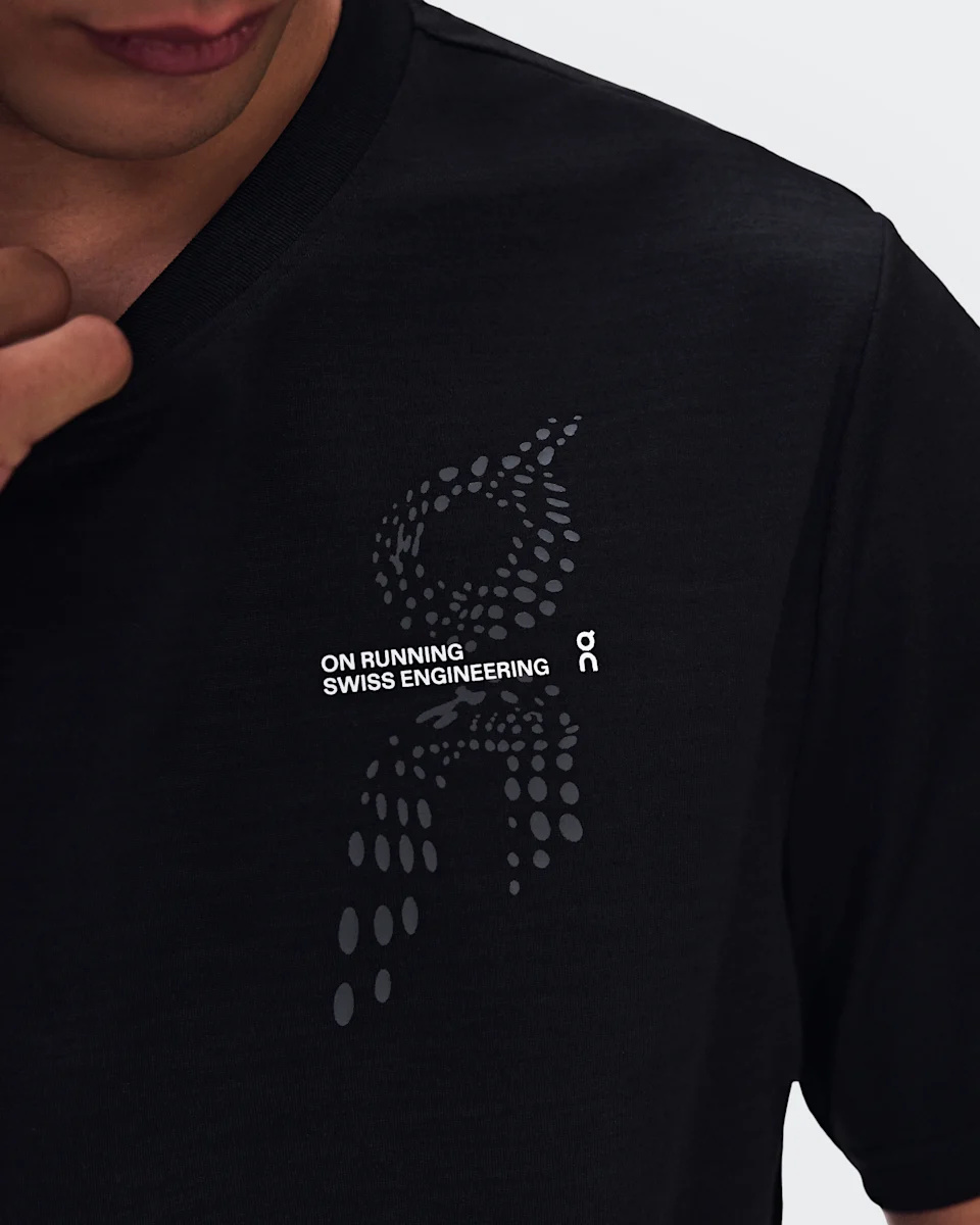 On On Run-T Black Masculino