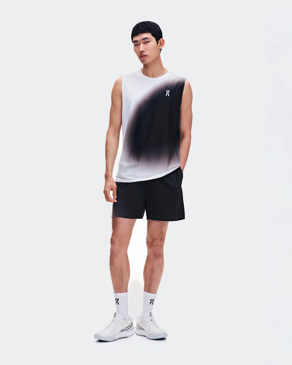 On Court Tank Swing White & Mulberry Masculino