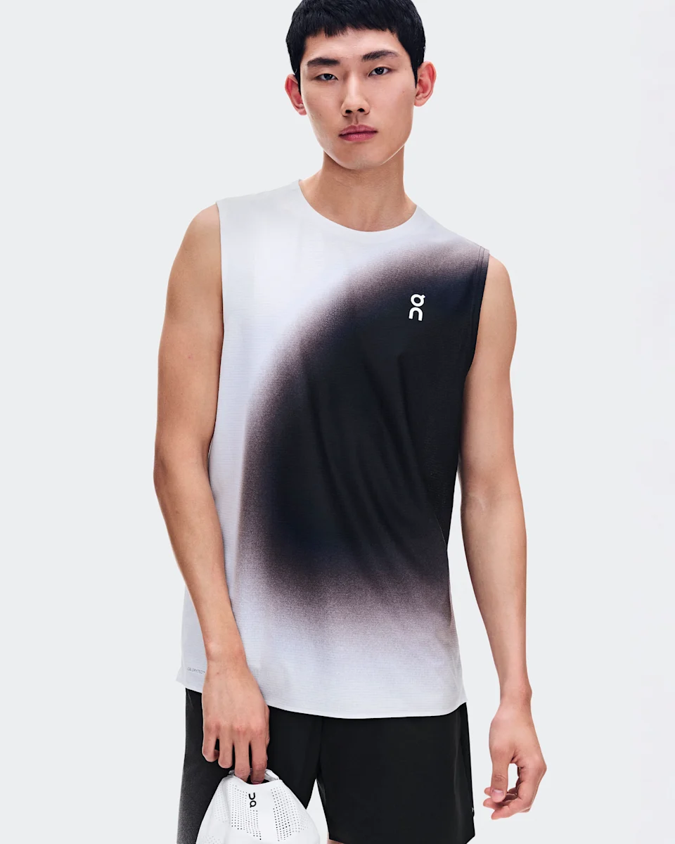 On Court Tank Swing White & Mulberry Masculino
