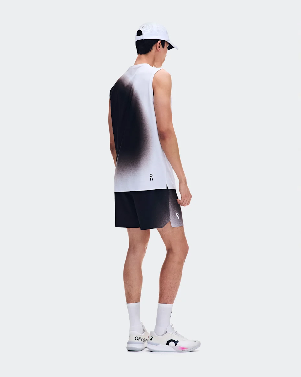 On Court Tank Swing White & Mulberry Masculino