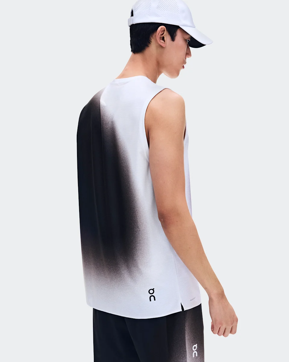 On Court Tank Swing White & Mulberry Masculino