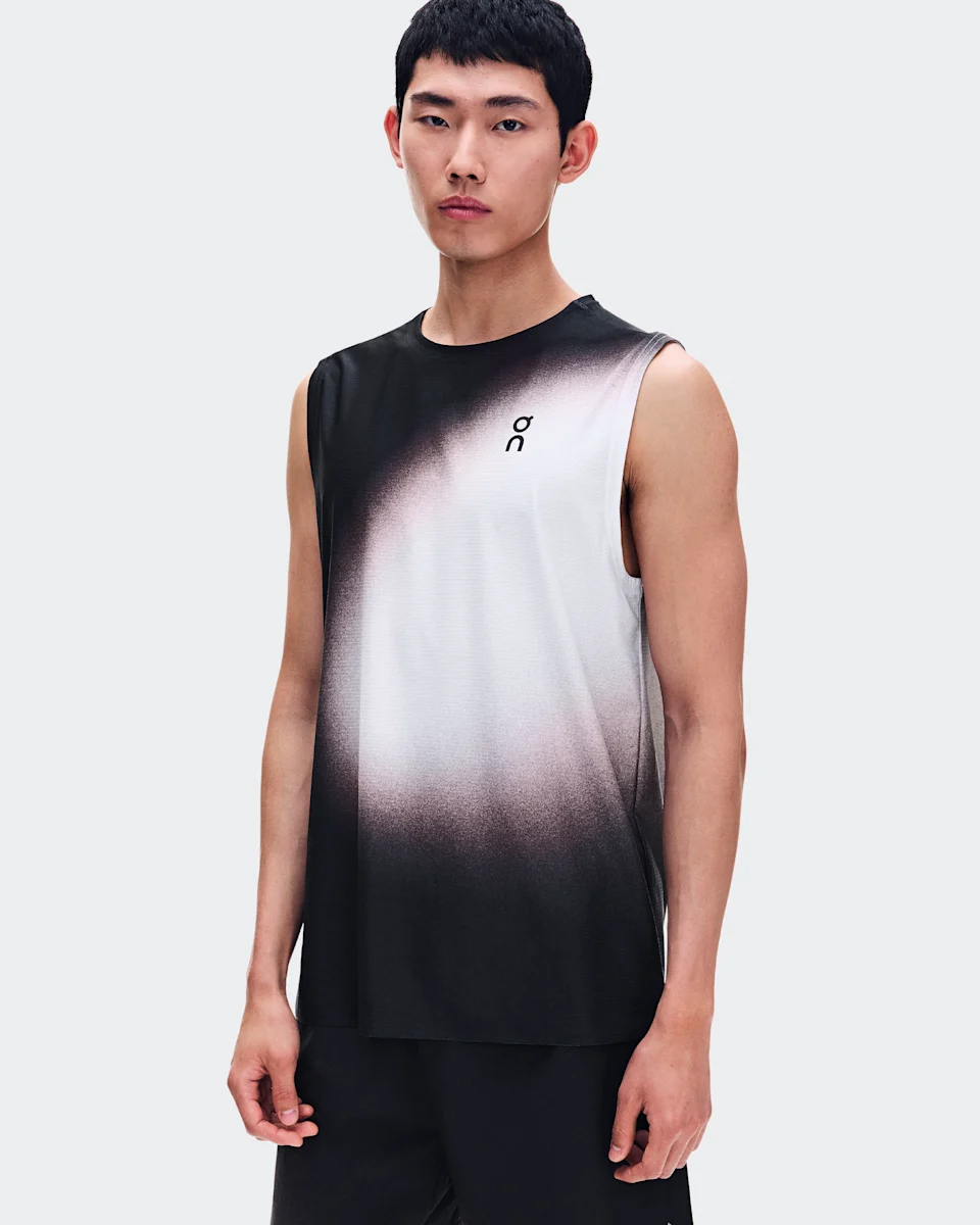 On Court Tank Swing Black & Mulberry Masculino