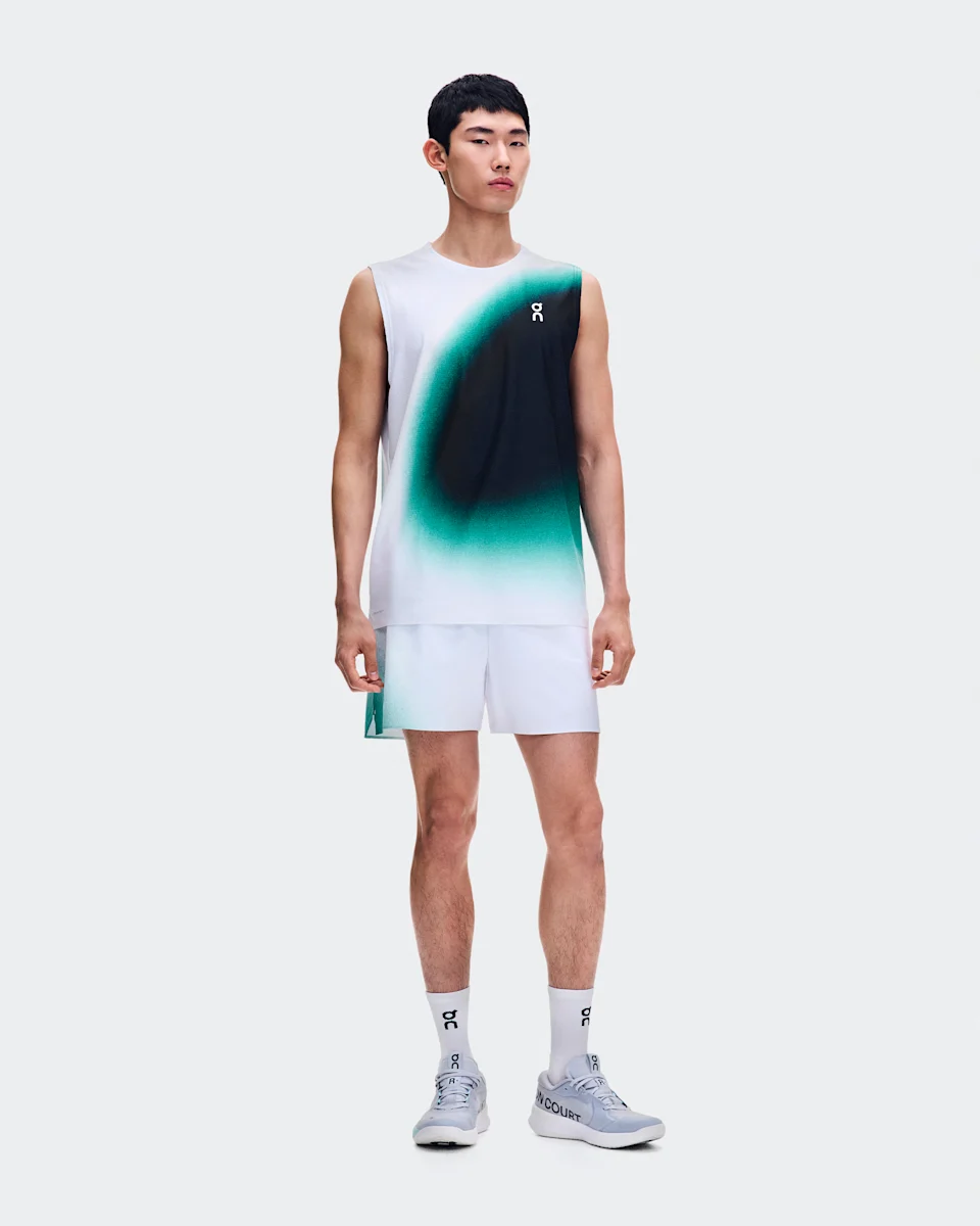 On Court Tank Swing White & Neem Masculino